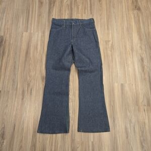 Vintage 70's Sears Thumbs Up Hands Off Denim Flare Jeans 34 X 31 New With Tags